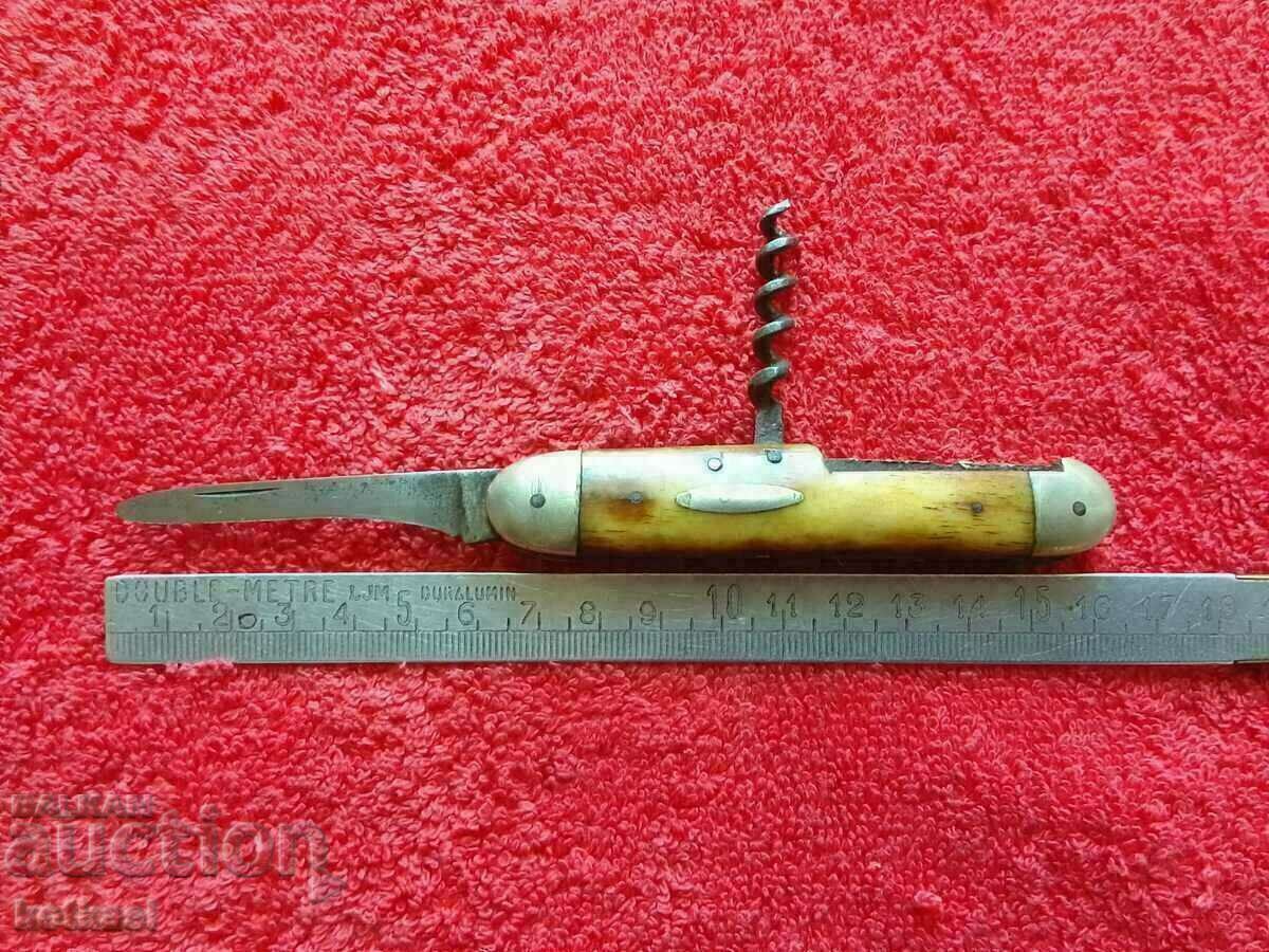 Old pocket knife made of bone Old pocket knife made of bone