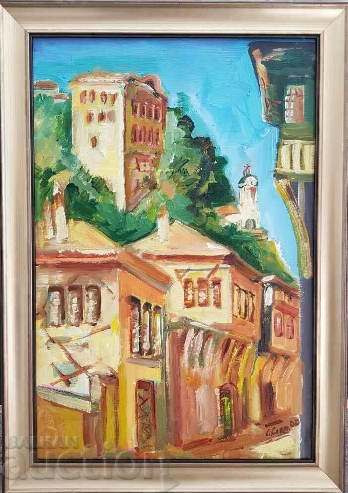 Svetoslav Slavchev Slav Old Plovdiv 2007 oil