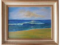 Gidickson's precise seascape oil painting