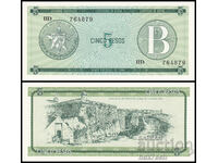 ❤️ ⭐ Cuba 1985 5 pesos B UNC new ⭐ ❤️