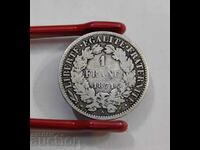 1 сребърен франк 1871 година Франция