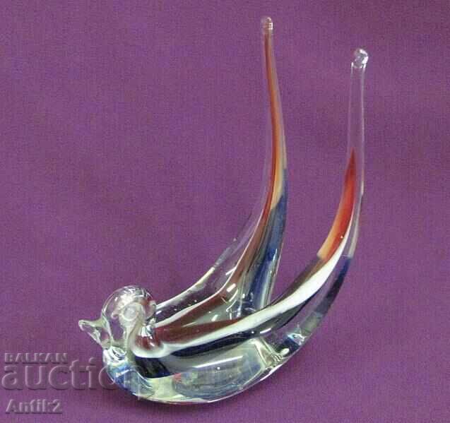 Vintich Murano Crystal Glass Swallow with price 160.00 BGN | € 81.81 Vintich Murano Crystal Glass Swallow with price 160.00 BGN | € 81.81