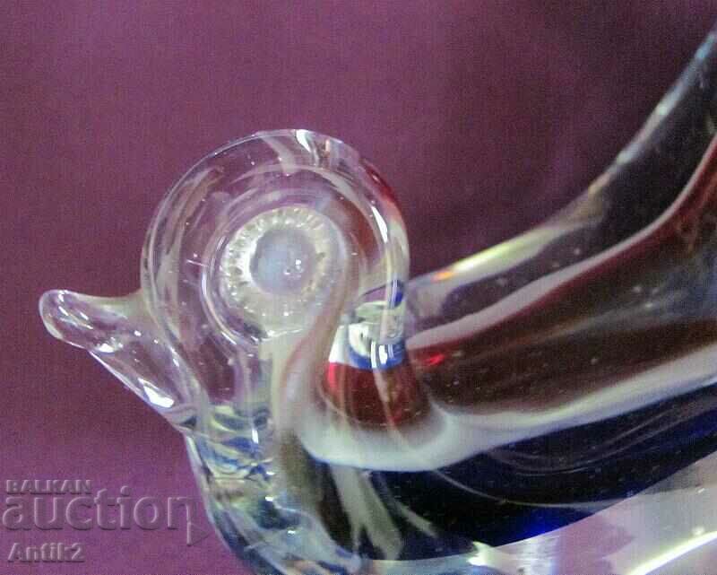 Vintich Murano Crystal Glass Swallow - 6 Vintich Murano Crystal Glass Swallow - 6