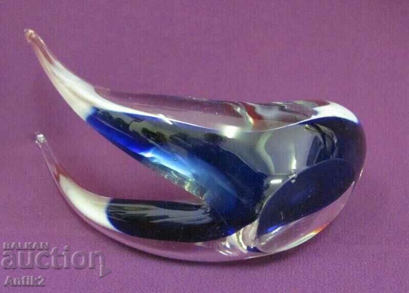 Vintich Murano Crystal Glass Swallow - 7 Vintich Murano Crystal Glass Swallow - 7