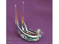 Vintich Murano Crystal Glass Swallow