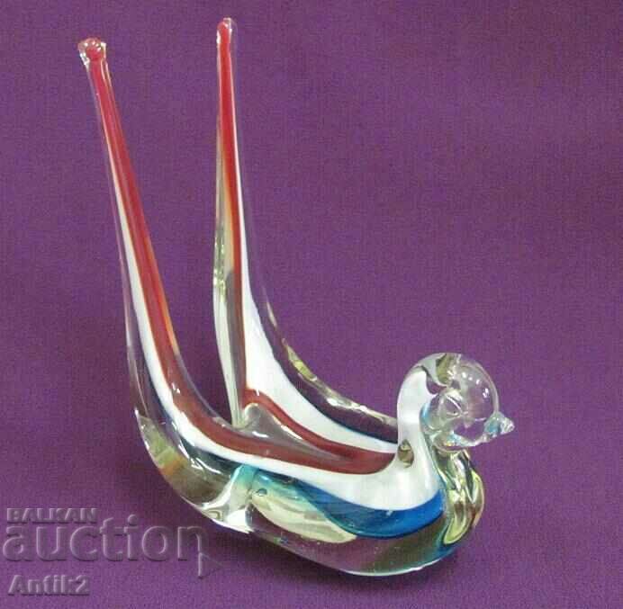 Vintich Murano Crystal Glass Swallow with price 160.00 BGN | € 81.81