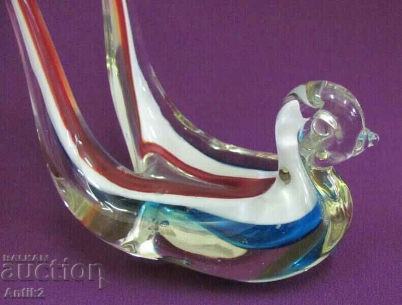 Vintich Murano Crystal Glass Swallow - 5