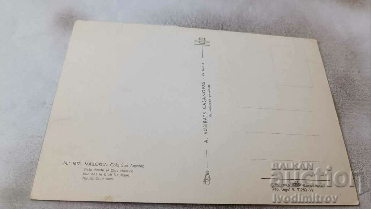 Postcard Mallorca Cala San Antonio with price 0.85 BGN | € 0.43 Postcard Mallorca Cala San Antonio with price 0.85 BGN | € 0.43