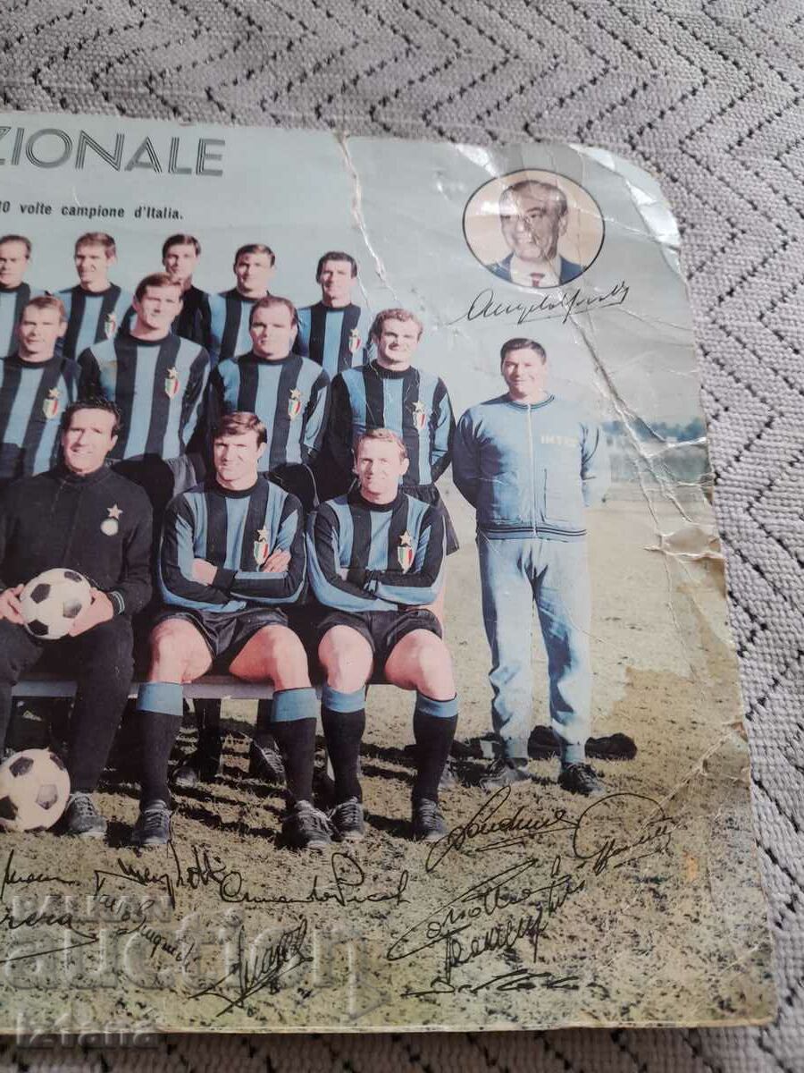 Auction Old FC Inter card Auction Old FC Inter card