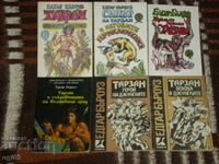 Cărți Tarzan de Edgar Burroughs 6 buc.