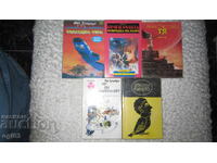 Adventure and Science Fiction Books 5 pcs