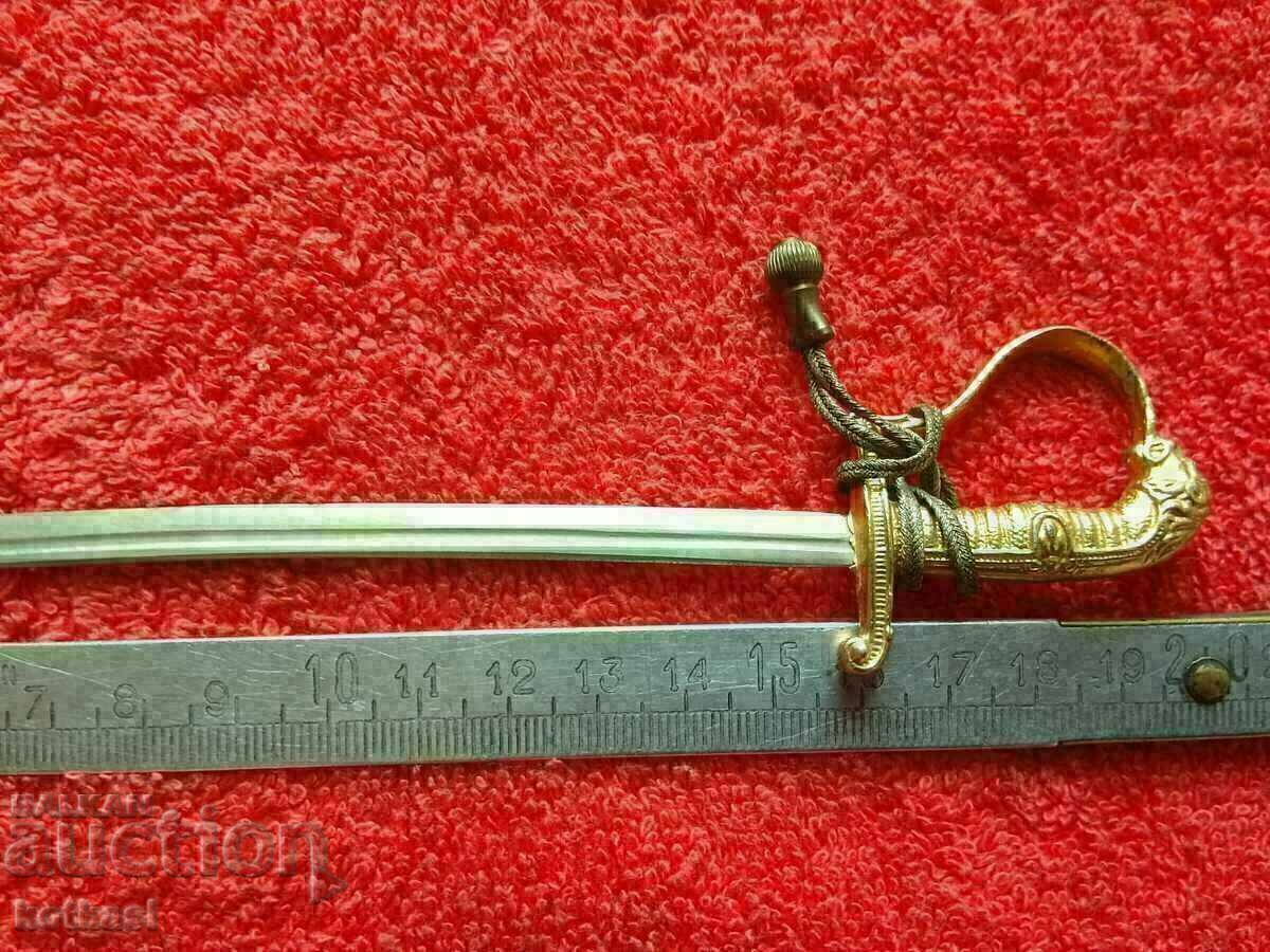 Old knife for opening letters and envelopes Small Saber massive - 5 Old knife for opening letters and envelopes Small Saber massive - 5