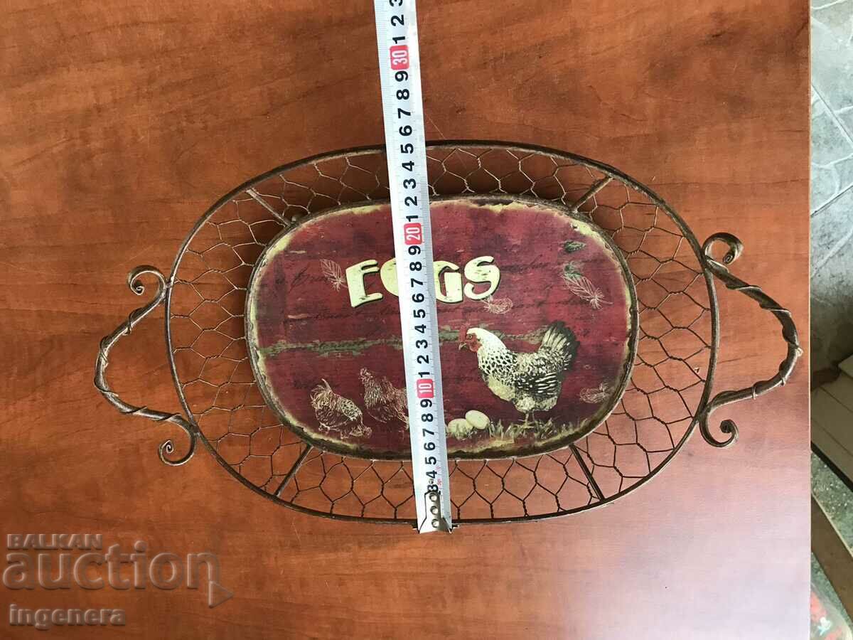 PANER FRUCTIERA METAL ANTIQUE PAINTED - 5 PANER FRUCTIERA METAL ANTIQUE PAINTED - 5