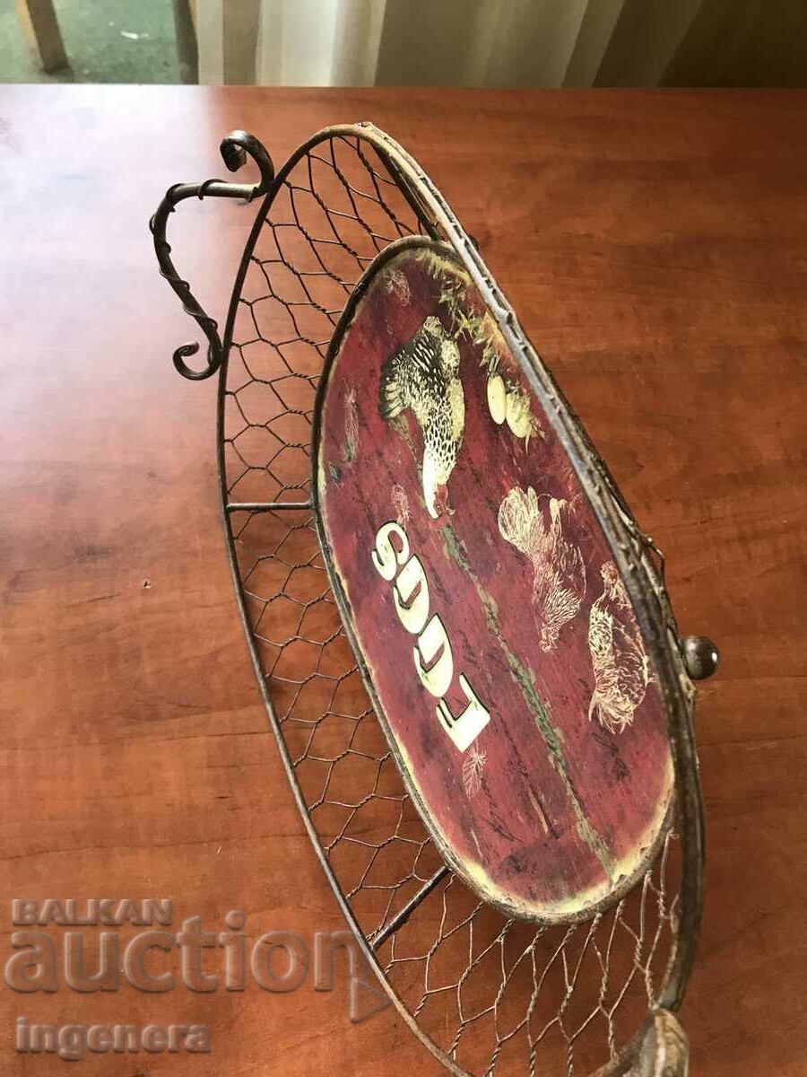 PANER FRUCTIERA METAL ANTIQUE PAINTED - 6 PANER FRUCTIERA METAL ANTIQUE PAINTED - 6