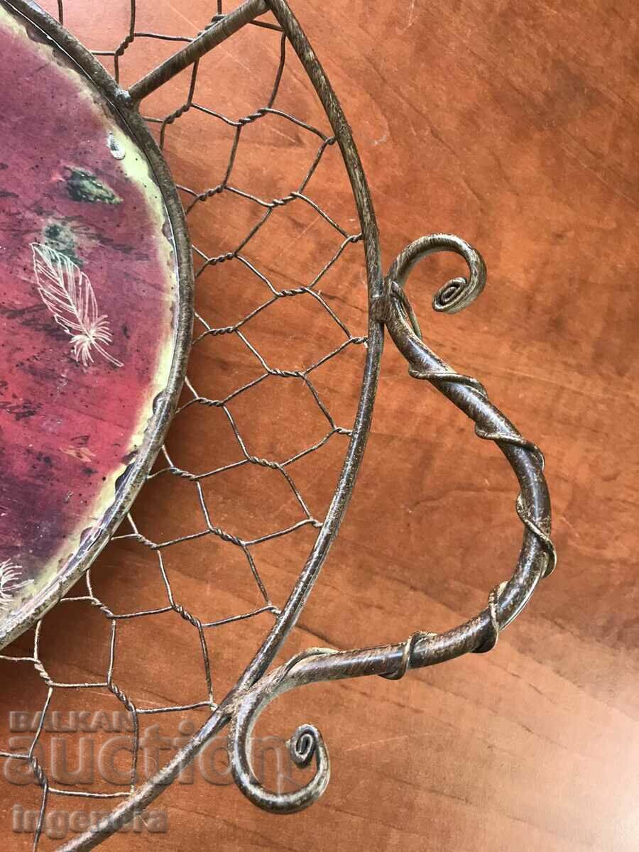 PANER FRUCTIERA METAL ANTIQUE PAINTED - 7 PANER FRUCTIERA METAL ANTIQUE PAINTED - 7