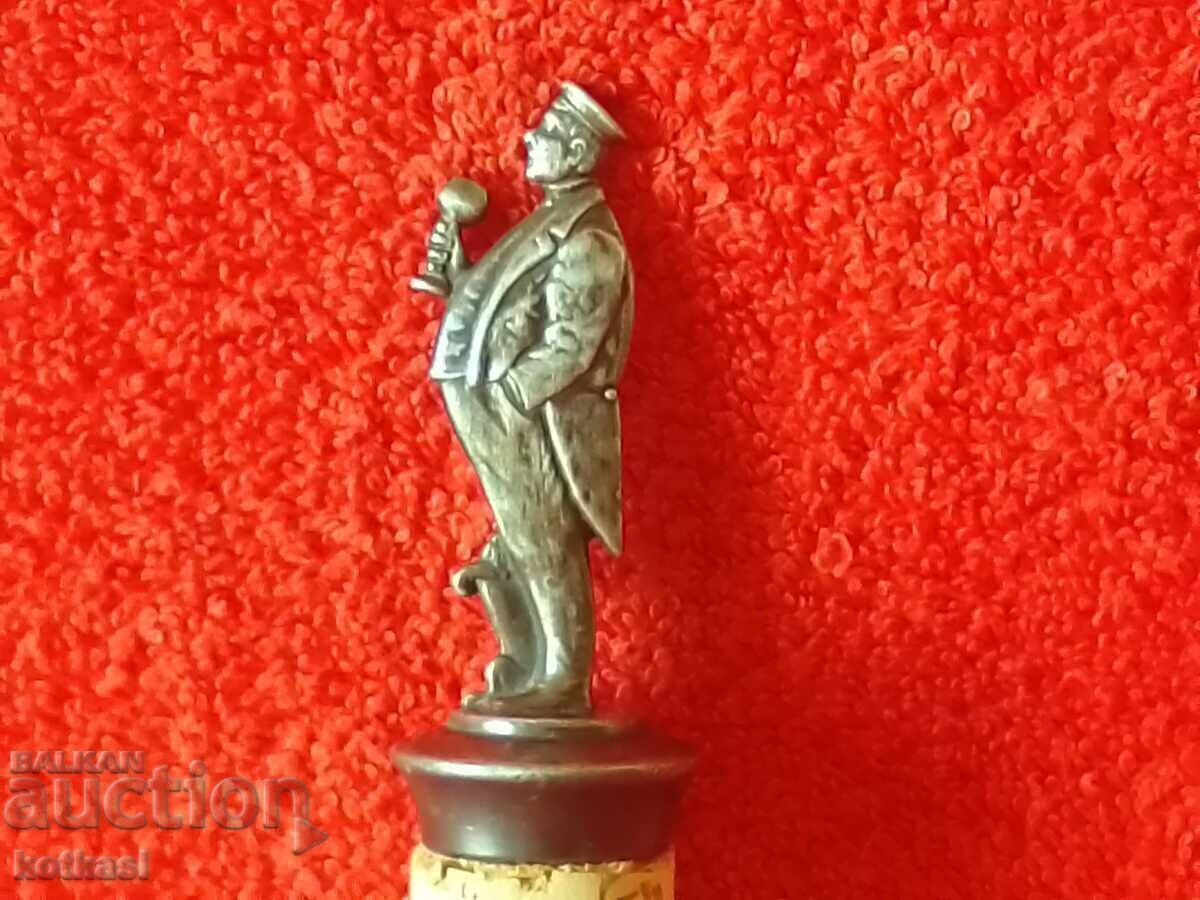 Livrarea Figurină metalică cu capac de sticlă Câine mascul degustător marcat