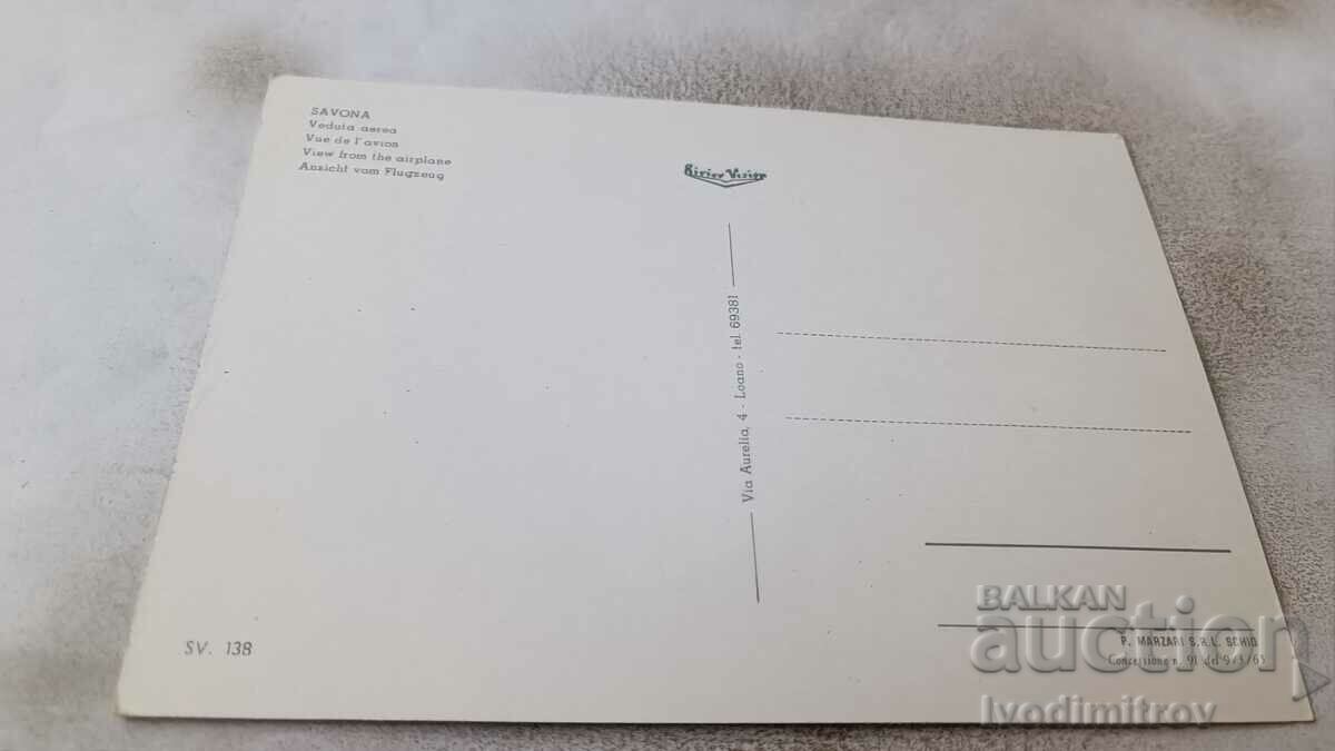 Postcard Savona View from the Airplane with price 0.65 BGN | € 0.33 Postcard Savona View from the Airplane with price 0.65 BGN | € 0.33