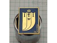 ITI MOSCOW 1973 USSR BADGE