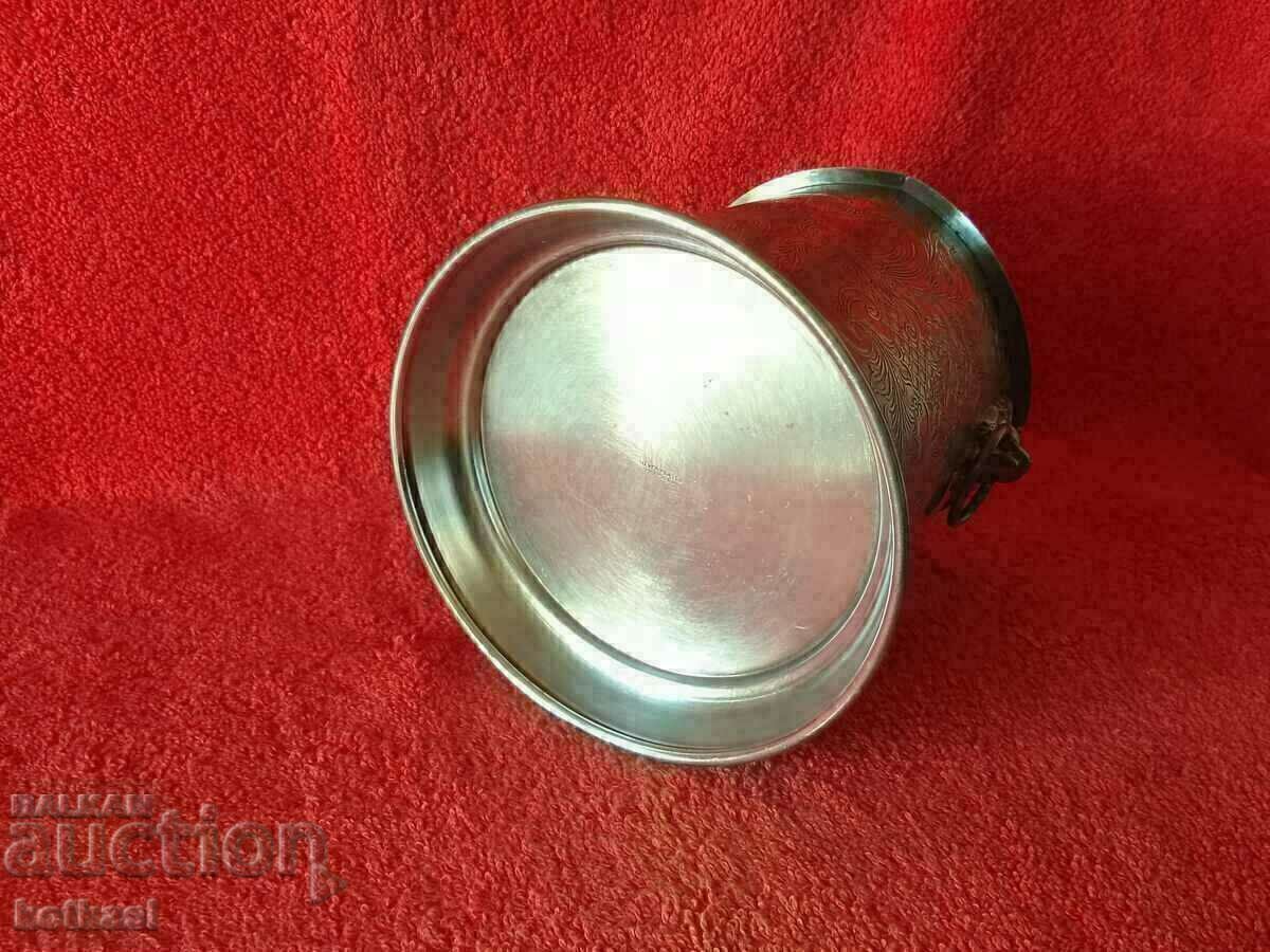 Old England SHEFFIELD Lion Heads Silver Plated Champagner - 5 Old England SHEFFIELD Lion Heads Silver Plated Champagner - 5