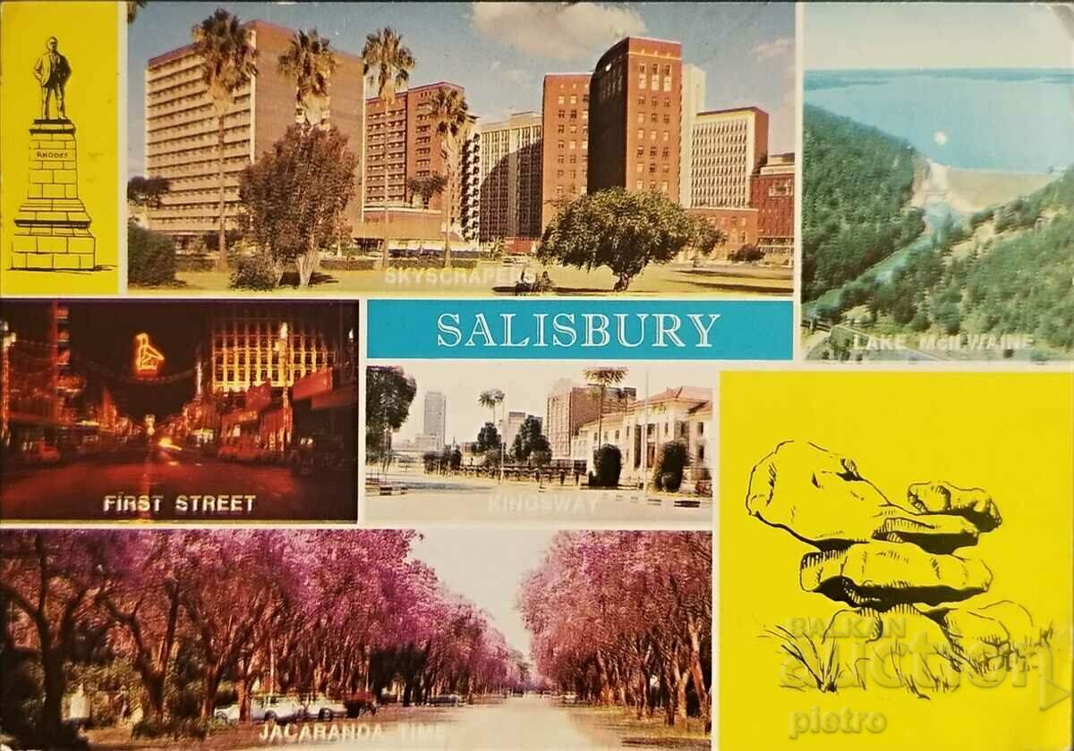Carte poștală Zimbabwe 1980 SALISBURY - BULGARIA ...