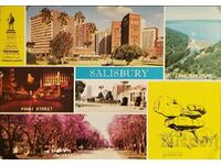 Зимбабве Пощенска картичка 1980г.  SALISBURY - BULGARIA ...