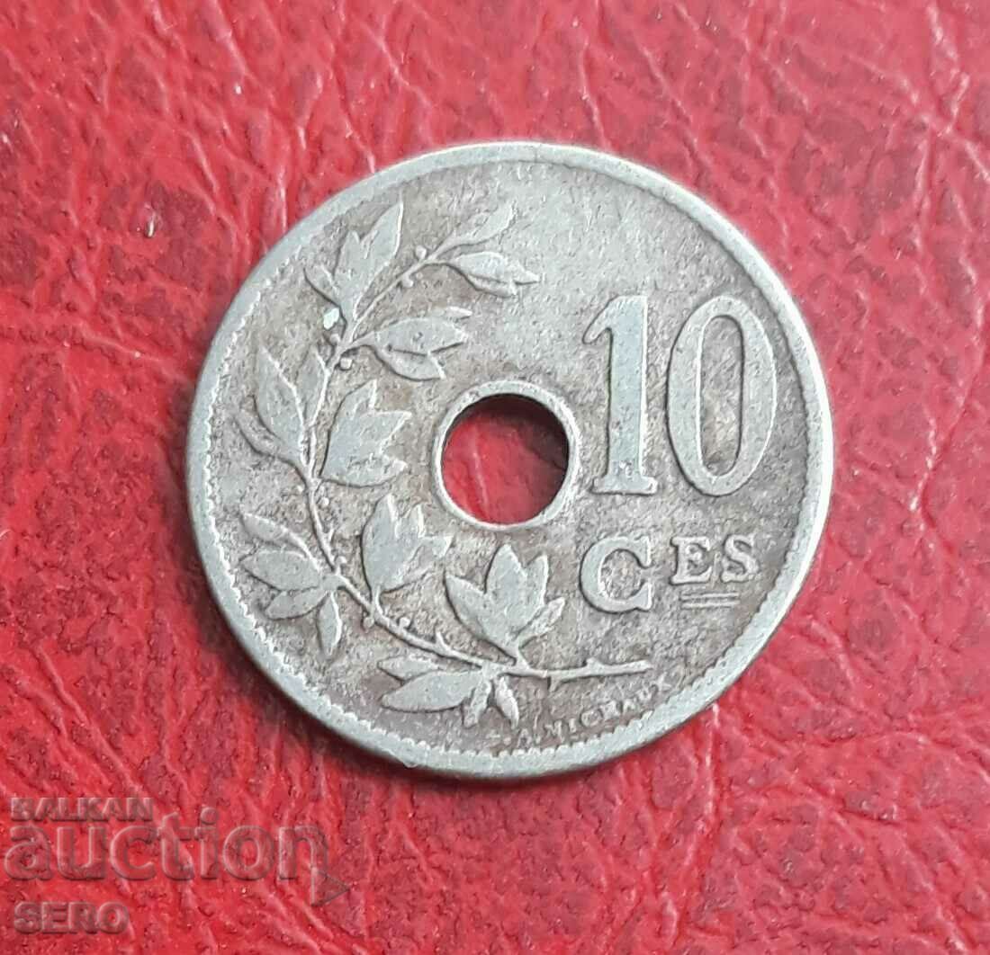 Βέλγιο-10 σεντς 1904
