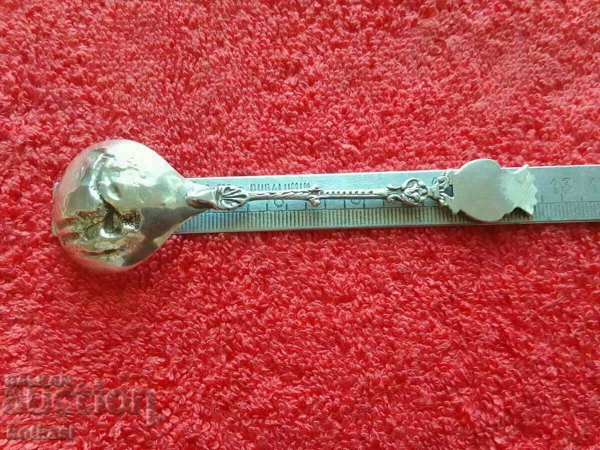 Old beautiful silver spoon inscriptions with price 125.50 BGN | € 64.17 Old beautiful silver spoon inscriptions with price 125.50 BGN | € 64.17