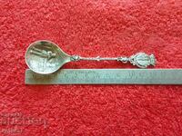 Old beautiful silver spoon inscriptions