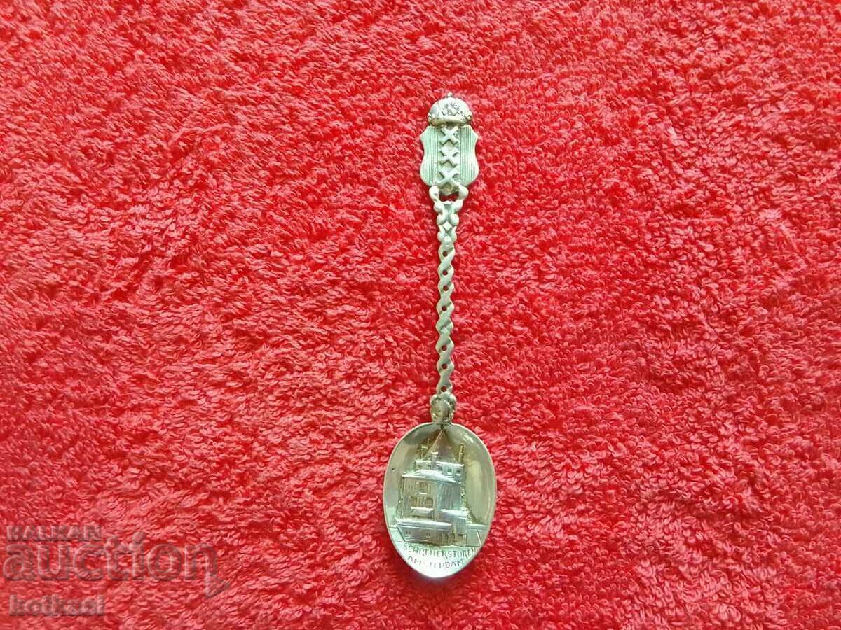 Όμορφο παλιό ασημένιο κουτάλι με εγγεγραμμένο Άμστερνταμ - 7 Όμορφο παλιό ασημένιο κουτάλι με εγγεγραμμένο Άμστερνταμ - 7