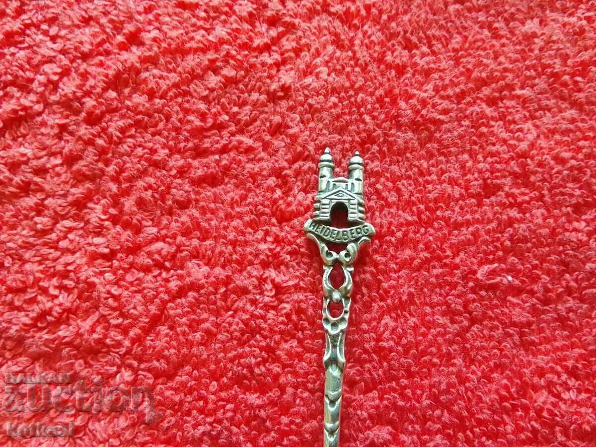 Old small beautiful silver 800 spoon marked HEIDELBERG - 5 Old small beautiful silver 800 spoon marked HEIDELBERG - 5