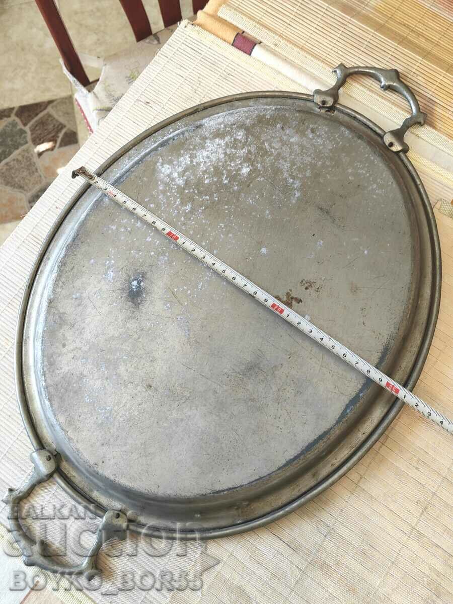 Auction Antique Royal Alpaca Melchior Metal Tray Auction Antique Royal Alpaca Melchior Metal Tray