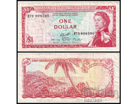 ❤️ ⭐ Eastern Caribbean 1965 1 $ ⭐ ❤️