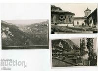 Transfiguration Monastery 3 cards 1930s Tarnovo