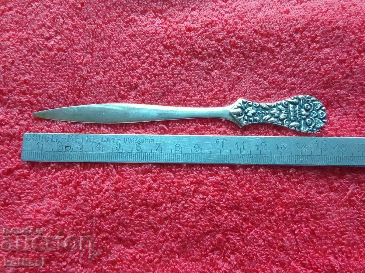 Old silver 800 proof knife for letters and envelopes Old silver 800 proof knife for letters and envelopes