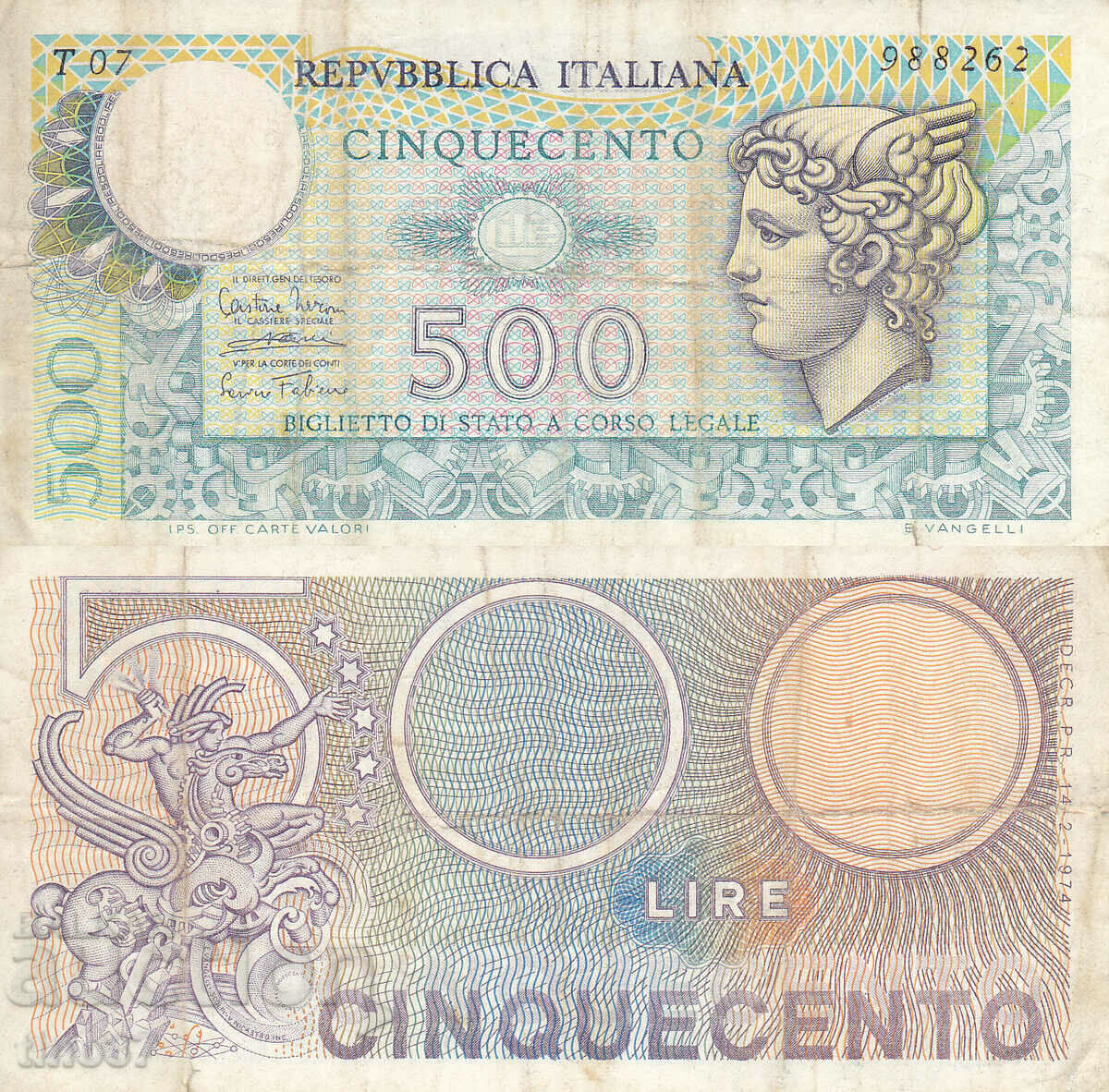 tino37- ITALIA - 500 LIRE - 1974
