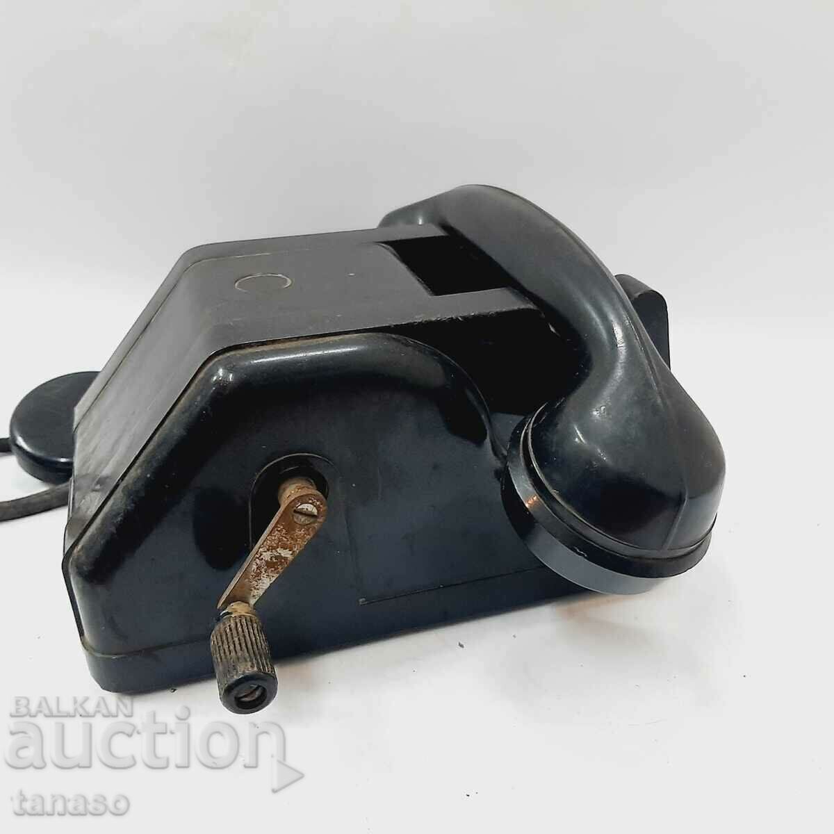 Delivery of Bakelite telephone Belogradchik TM 30 1967 with crank(7.4) Delivery of Bakelite telephone Belogradchik TM 30 1967 with crank(7.4)