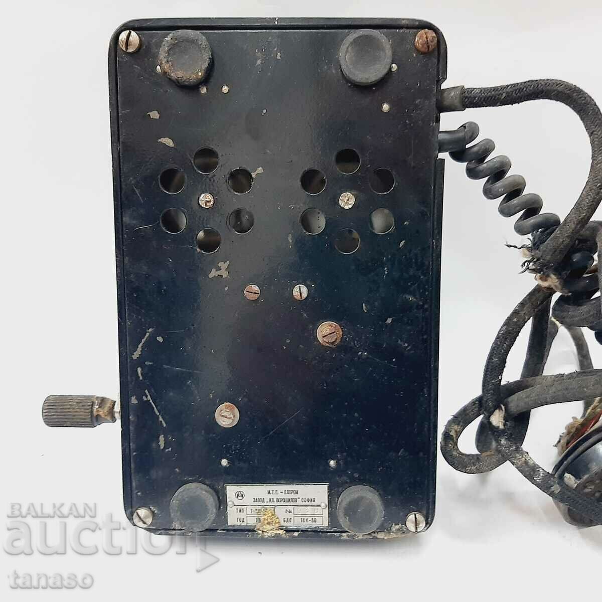 Bakelite telephone Belogradchik TM 30 1967 with crank(7.4) - 7 Bakelite telephone Belogradchik TM 30 1967 with crank(7.4) - 7