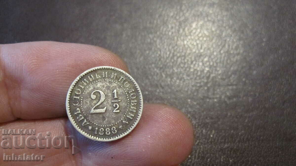 2 1/2 cent. 1888