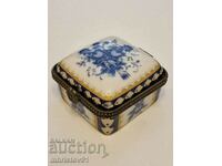 Hand painted porcelain box