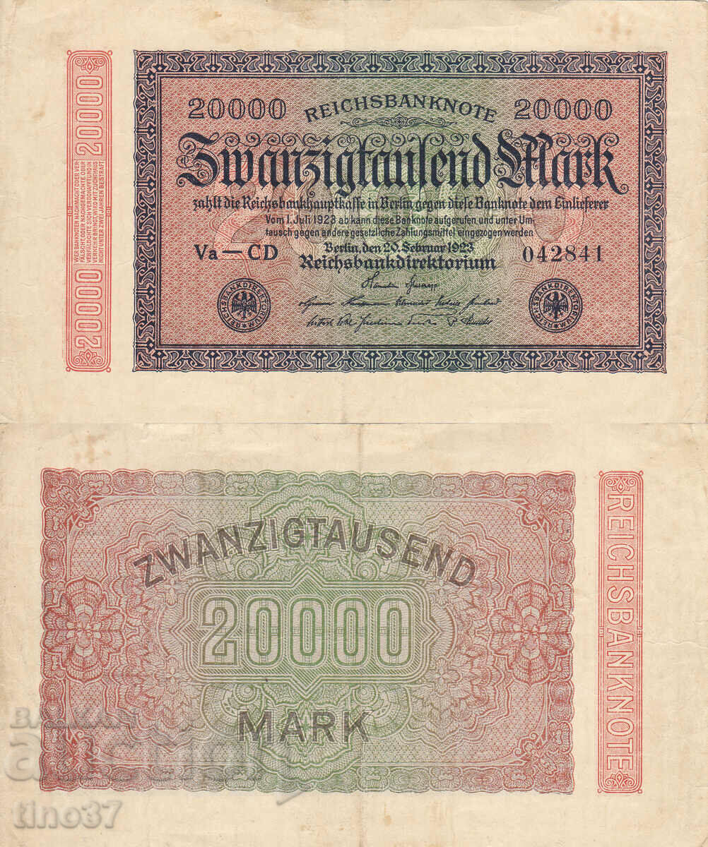 tino37- GERMANIA - 20000 MARCI -1923