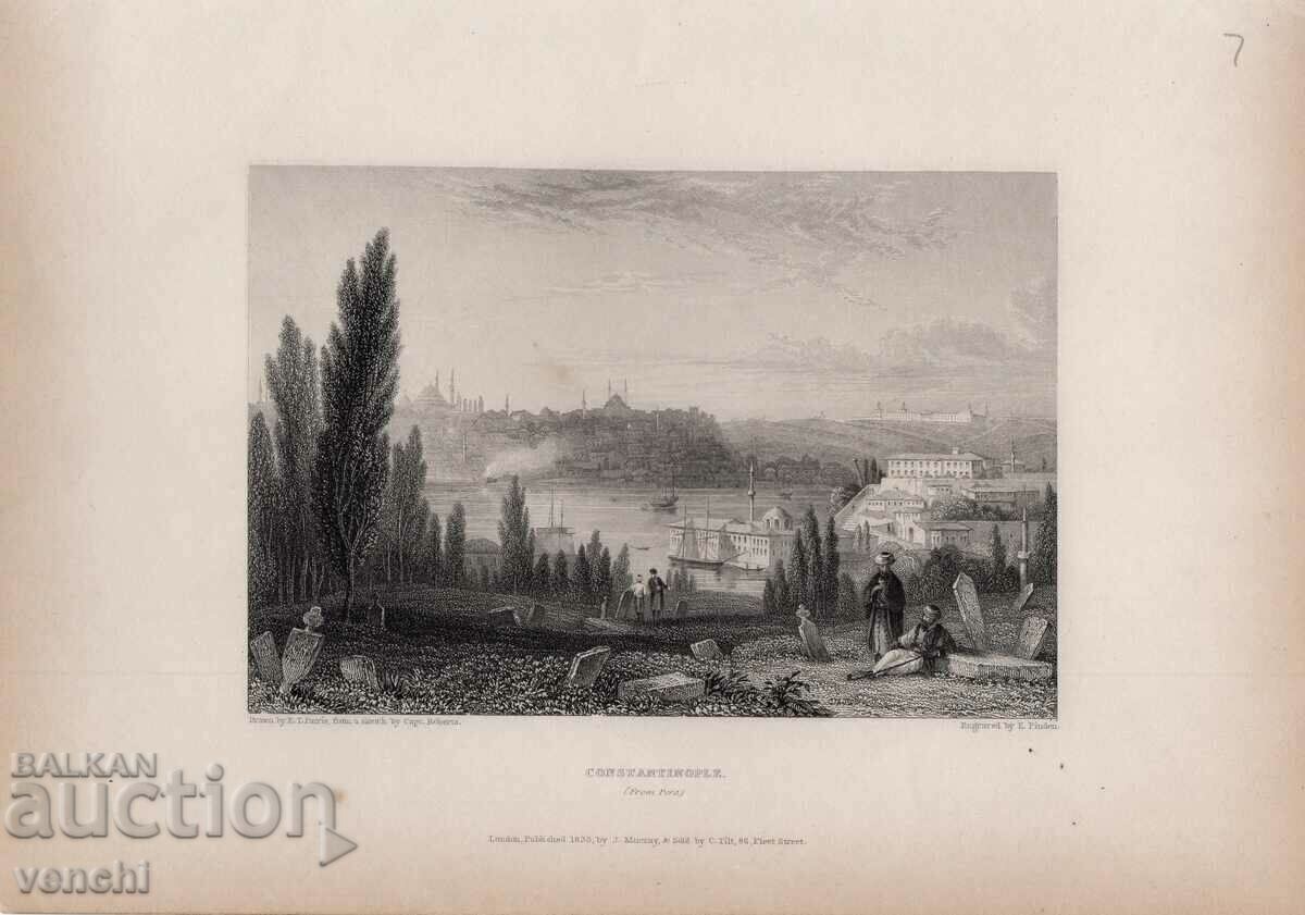 1833 - GRAVURA - CONSTANTINOPLU /PEN/ - ORIGINAL