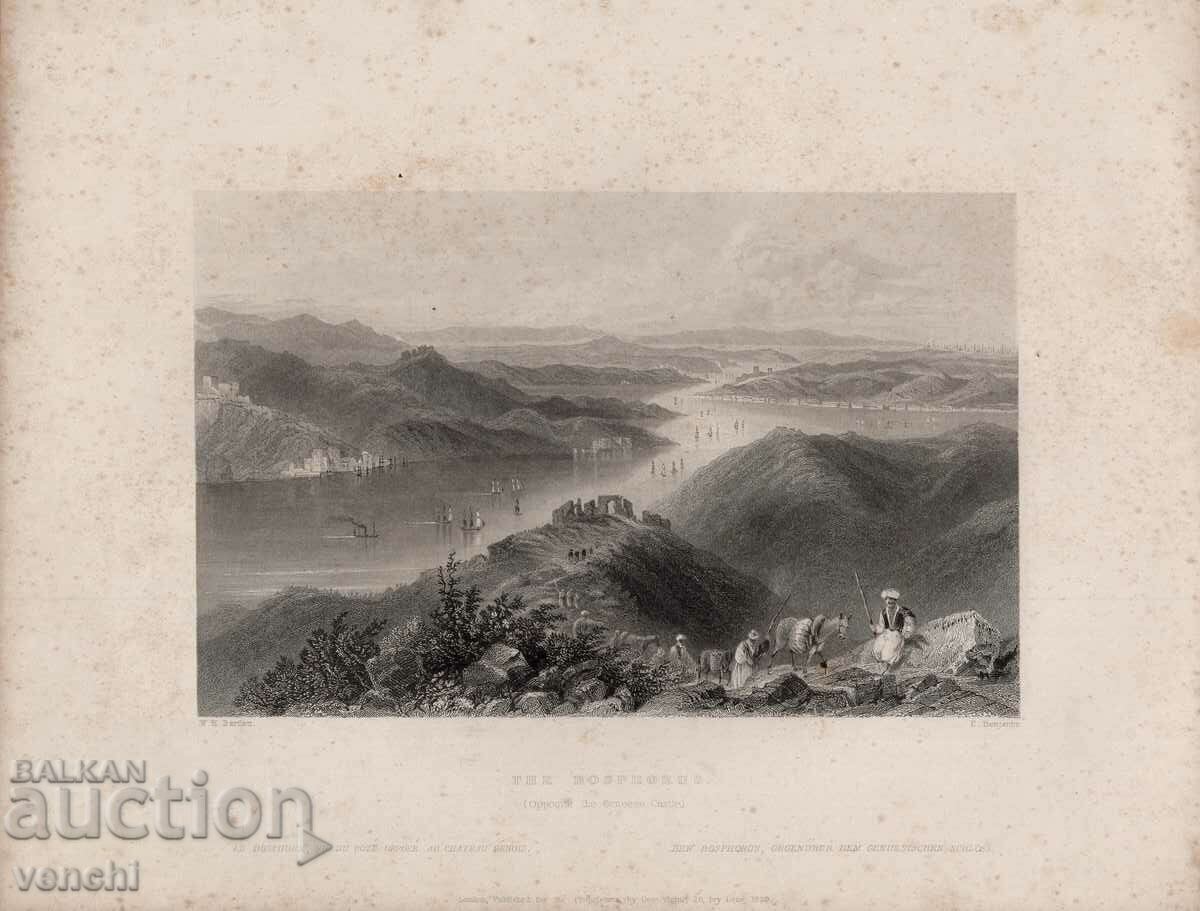 1839 - GRAVURA - BOSFOR - ORIGINAL