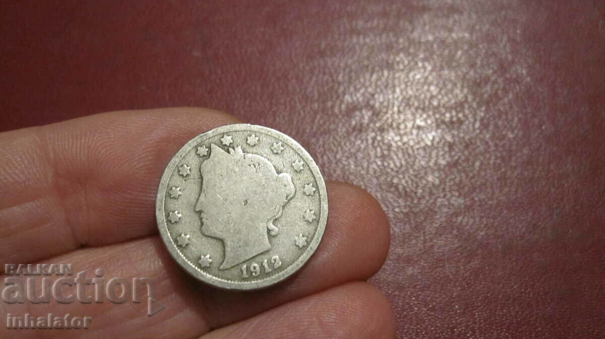 1912 5 cenți SUA - LIBERTATE -