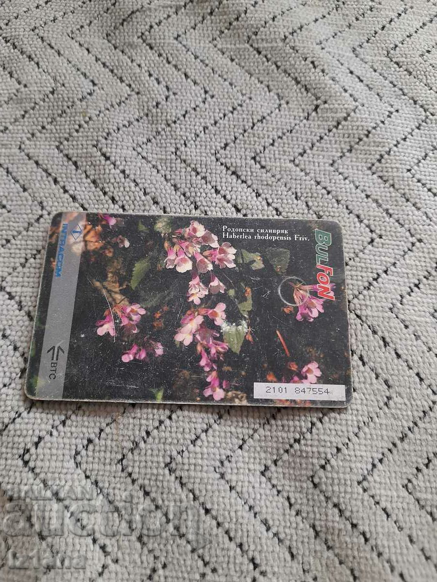 Old Bulfon phono card with price 5.00 BGN | € 2.56 Old Bulfon phono card with price 5.00 BGN | € 2.56