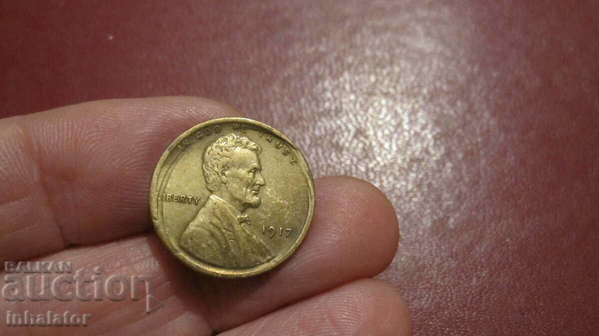 1917 1 cent USA - MATRIX DEFECT