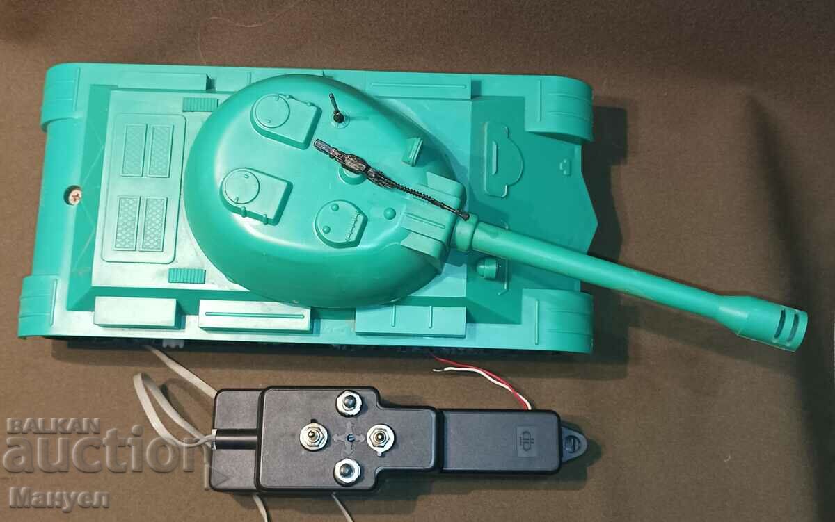 Delivery of Old Soviet mechanized toy - tank.