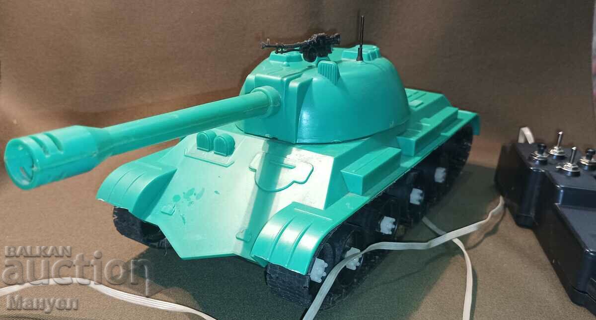 Old Soviet mechanized toy - tank.