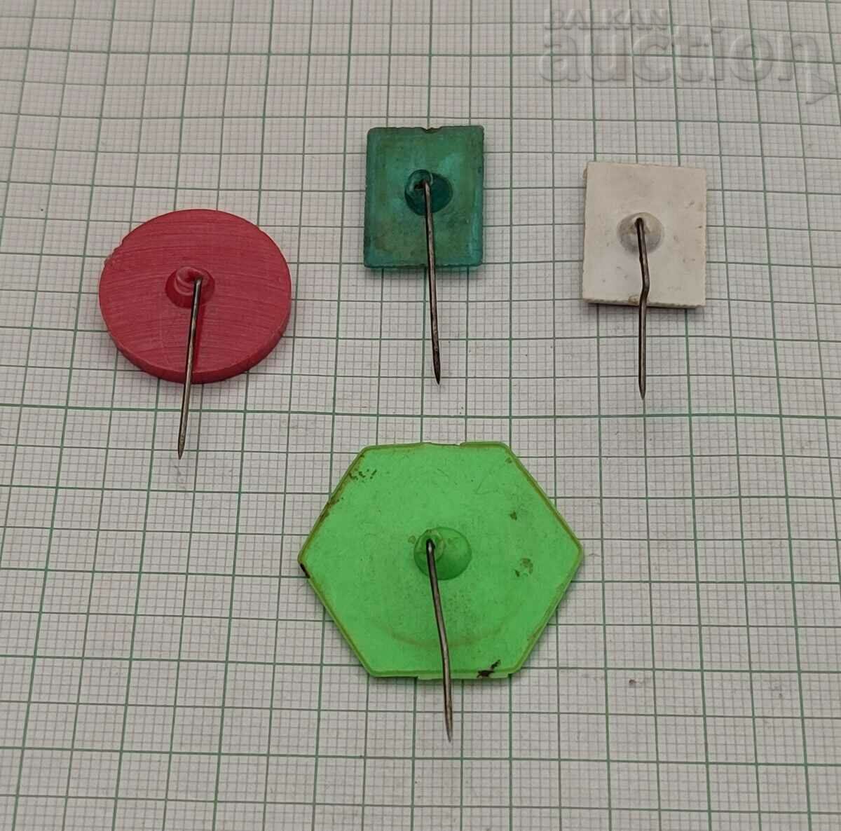 Gojko Mitic Pierre Brice Badges Lot of 4 Pieces 196..s with price 5.00 BGN | € 2.56