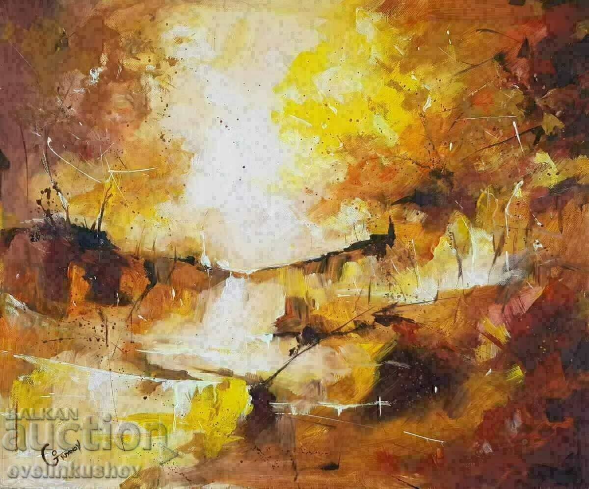 Oil painting "Quiet water" Georgi Yordanov with price 370.00 BGN | € 189.18 Oil painting "Quiet water" Georgi Yordanov with price 370.00 BGN | € 189.18