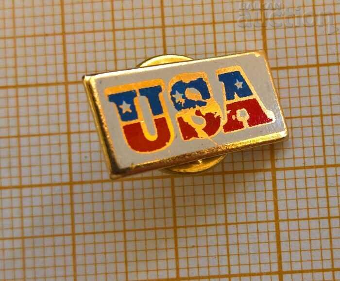 USA student participation badge in Sofia 1977